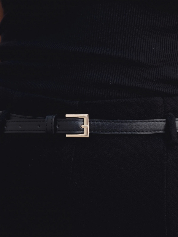 pantaloni culotte neri