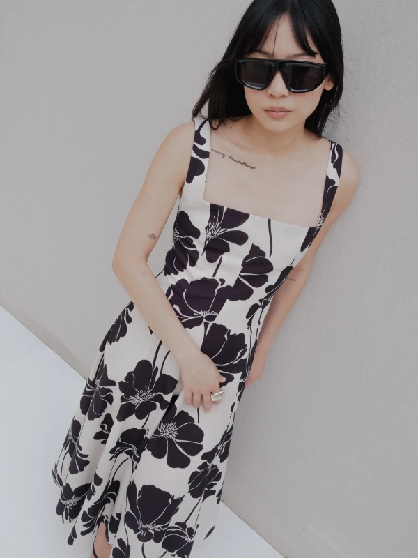Abito Midi Flower