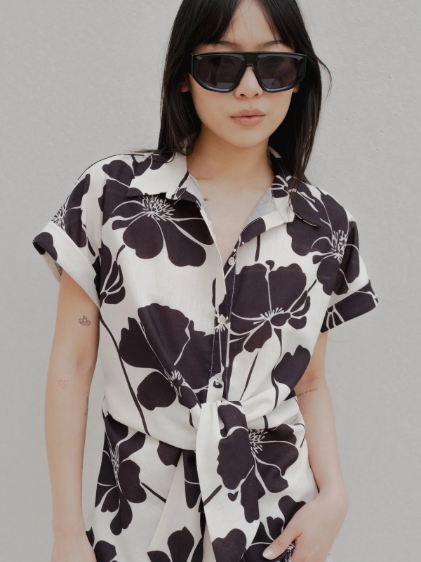Camicia Nodo Flower