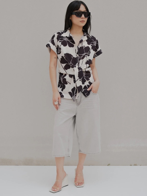 Camicia Nodo Flower