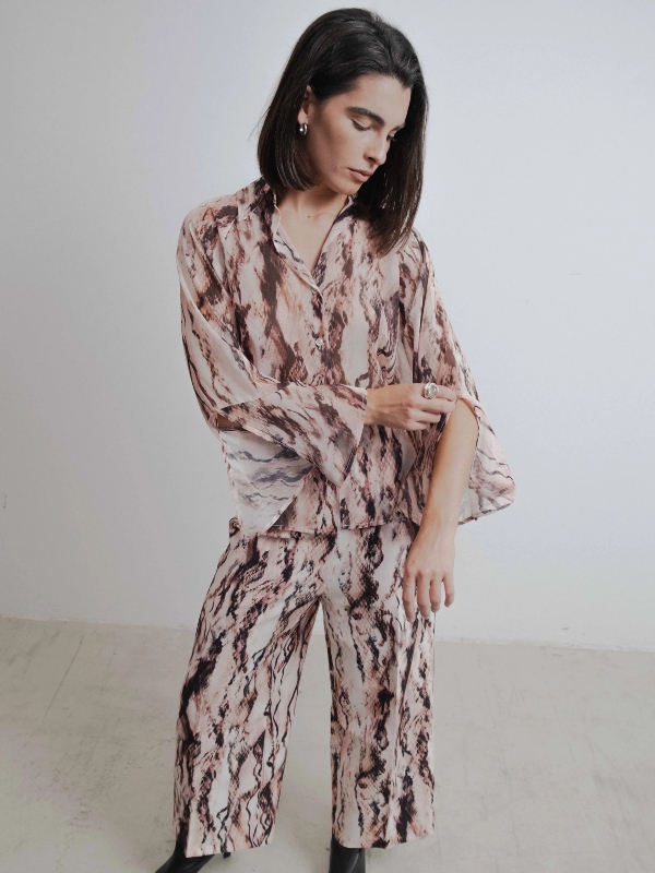 Pantaloni Culotte Animalier