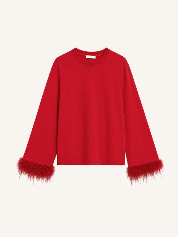 Maglia Piume Rossa